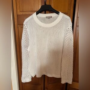 J.Crew white sweater cover up- XL- never been worn